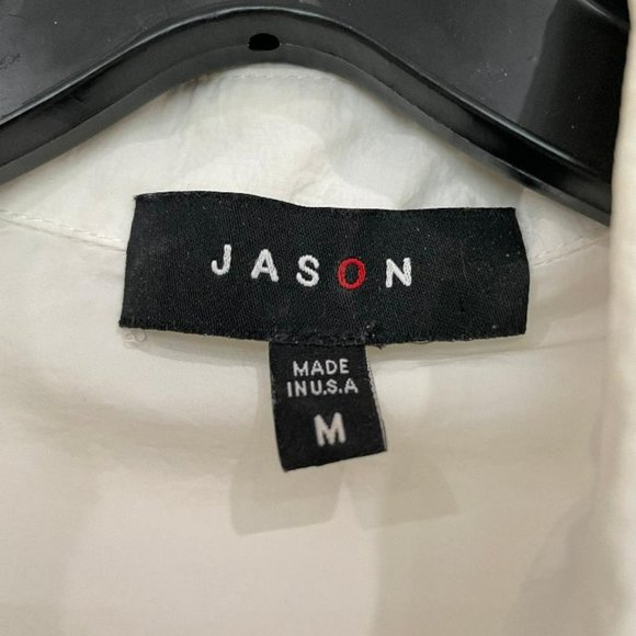 JASON  Comfy USA BOBBY SHIRT CRUSHED Fabric like New, size M  White. REDUCED!!! - Picture 4 of 4